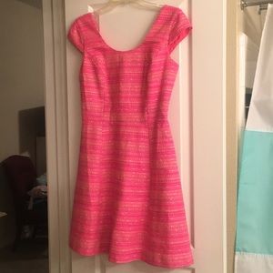 Lilly Pulitzer pink tweed dress size 4